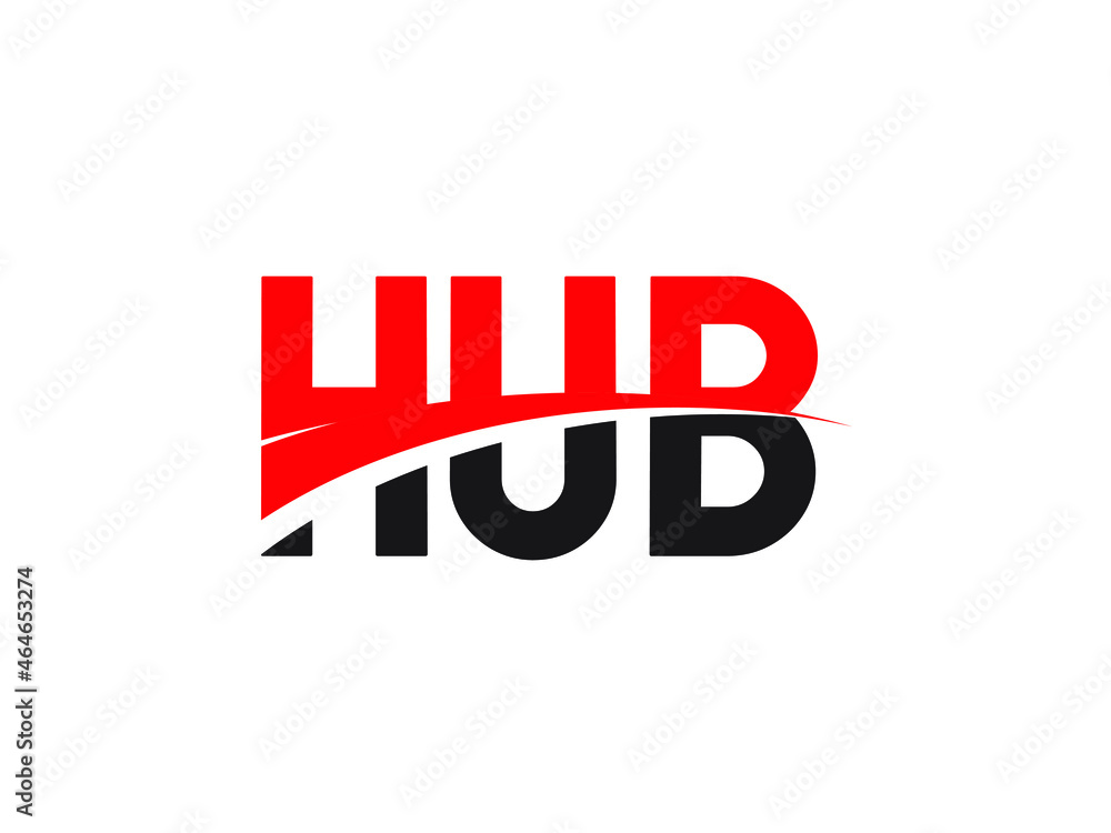 HUB Letter Initial Logo Design Vector Illustration HUB Letter Initial Logo Design Vector Illustration