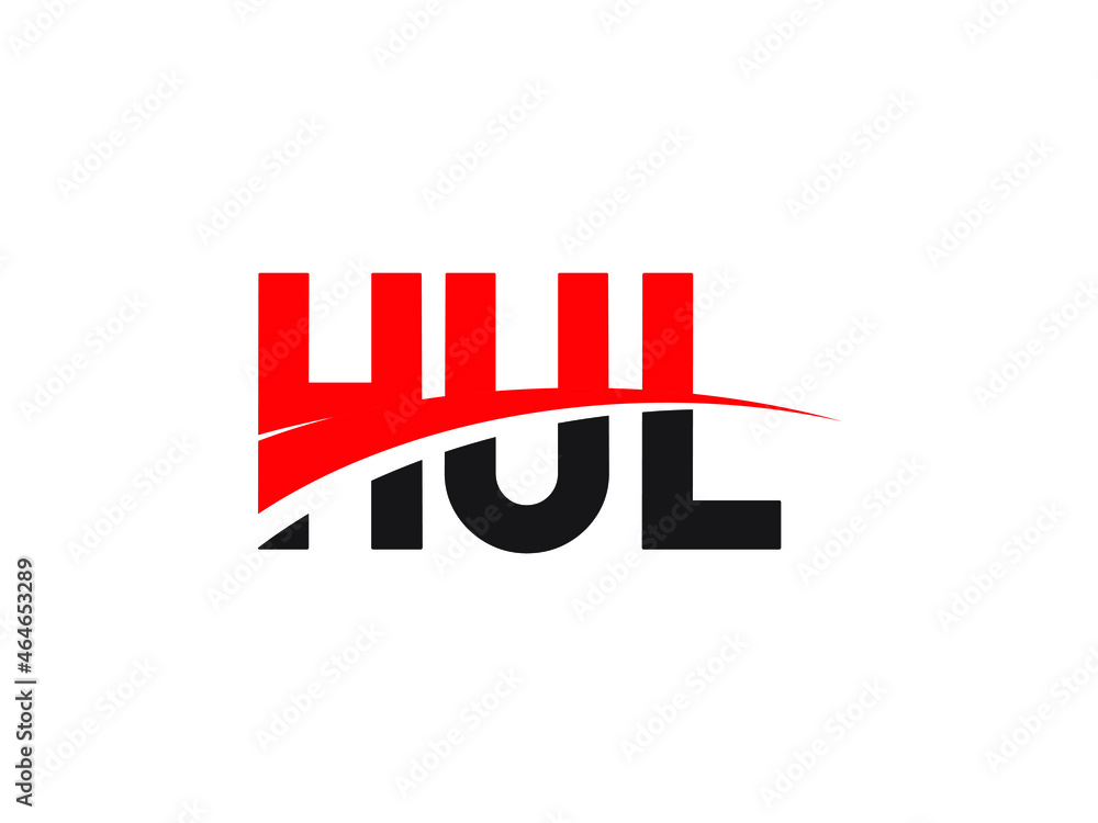 Fototapeta premium HUL Letter Initial Logo Design Vector Illustration