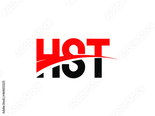 HST Letter Initial Logo Design Vector Illustration