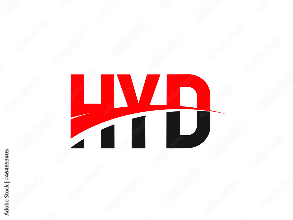Obraz premium HYD Letter Initial Logo Design Vector Illustration