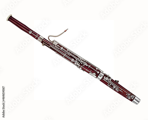 bassoon musical instrument of symphony orchestra photo