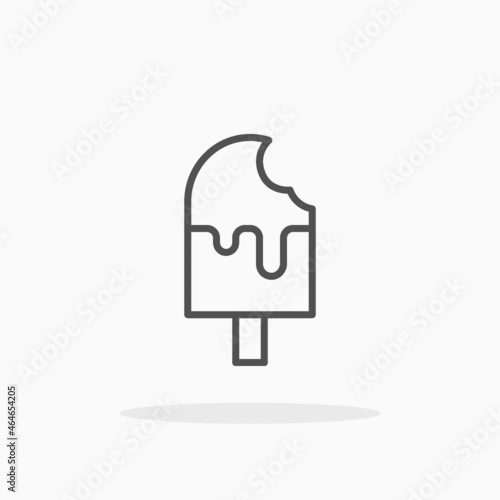 Ice Cream Stick icon. Outline Style. Editable Stroke and pixel perfect. Vector illustration. Enjoy this icon for your project.