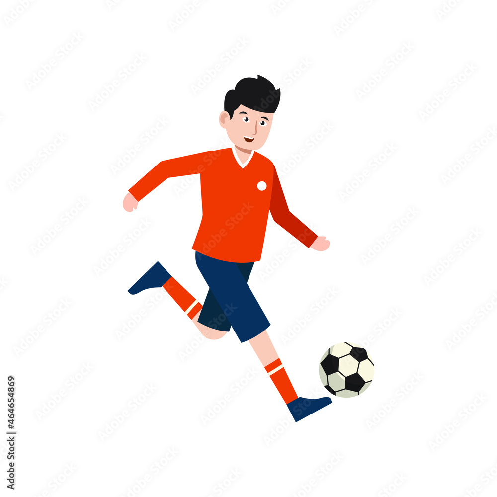soccer football man player character vector illustration design