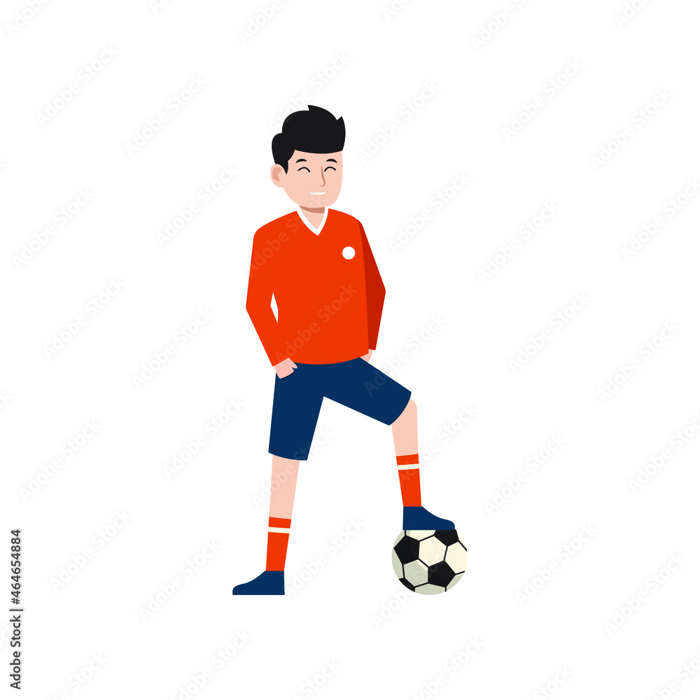 soccer football sport man character vector illustration design