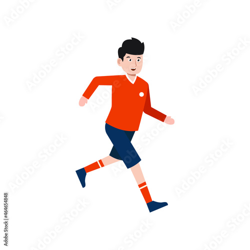 soccer player character vector illustration design