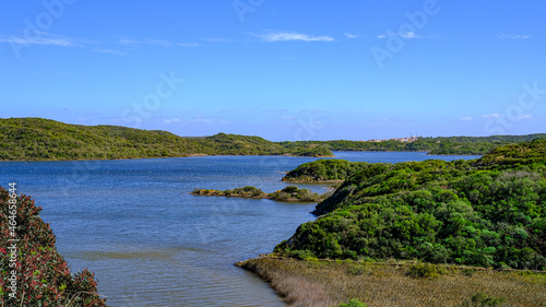 Parc Natural de s'Albufera des Grau, Menorca, Spain. view of the lagoon