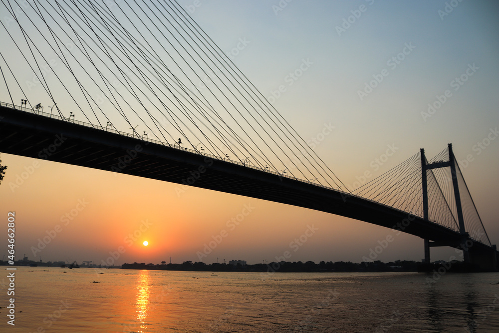 Fototapeta premium Vidyasagar Setu or hoogly bridge