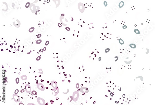 Light Pink vector template with circles.