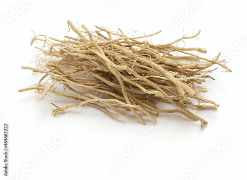 dried vetiver roots photo