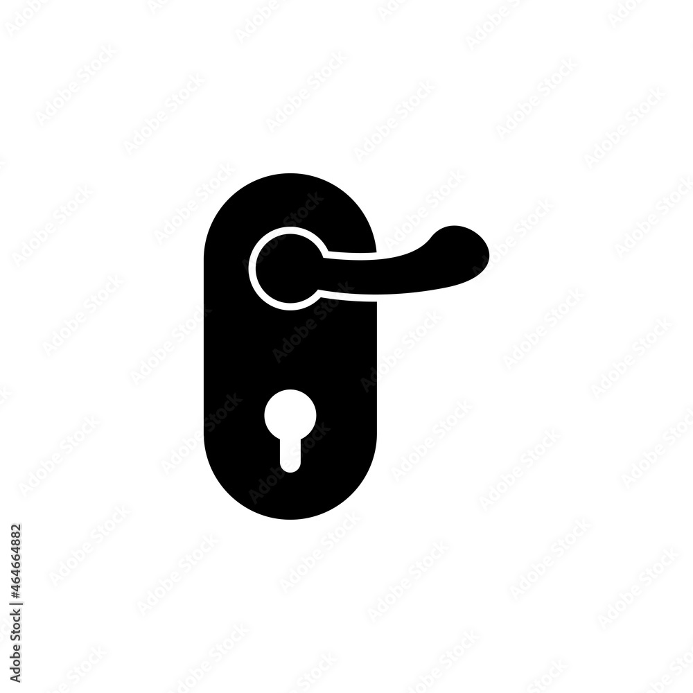 door handle icon, door vector, handle illustration door handle icon, door vector, handle illustration