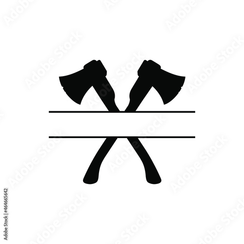 Axe icon vector. forester illustration sign. chop wood symbol or logo.