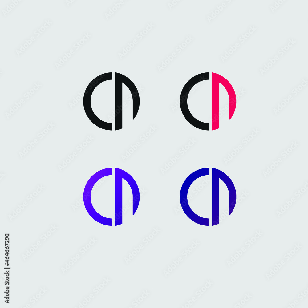CN initial letter logo vector template | Creative modern monogram circle logo
CN initial letter logo vector template | Creative modern monogram circle logo