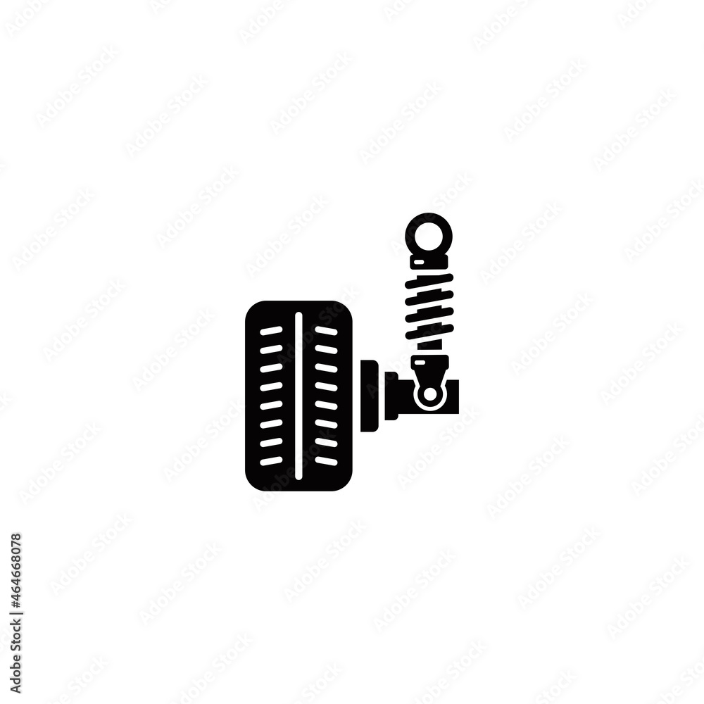 Car suspension simple flat icon vector illustration