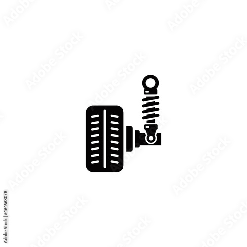 Car suspension simple flat icon vector illustration