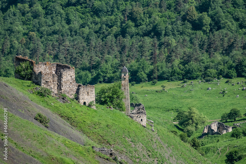 Wallpaper Mural Tower Complex in Ingushetia, Russia. Medieval Military Architecture of Caucasus Torontodigital.ca