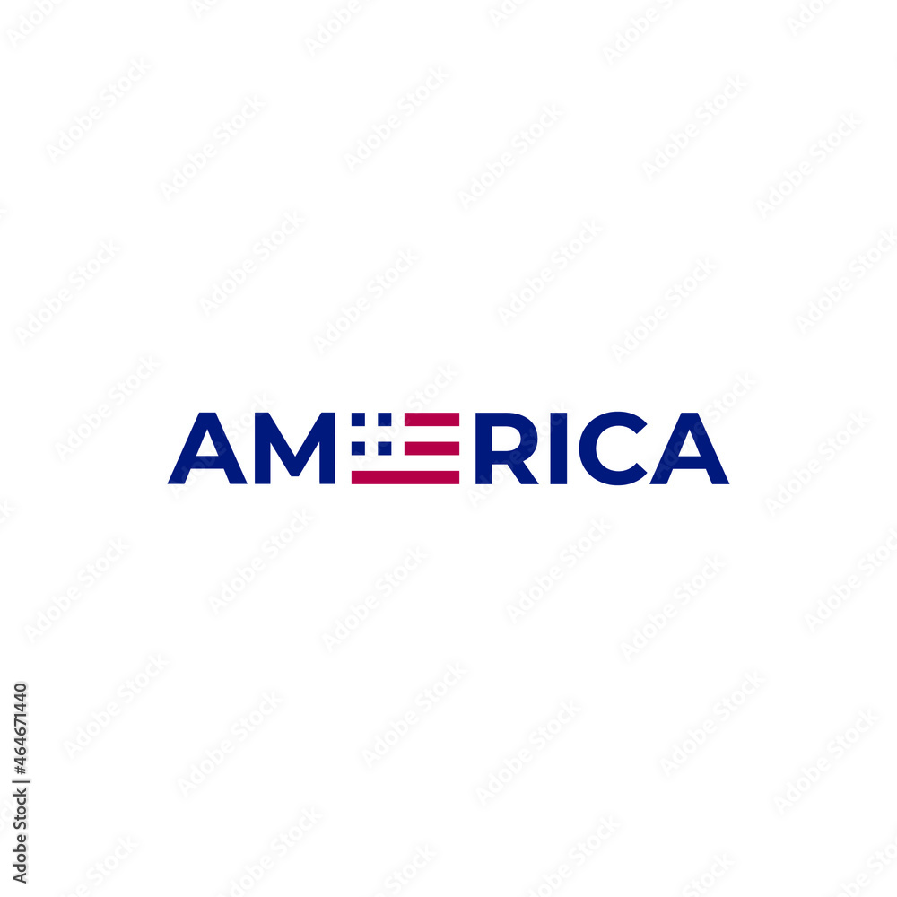 USA wordmark logo template. Vector illustration USA wordmark logo template. Vector illustration