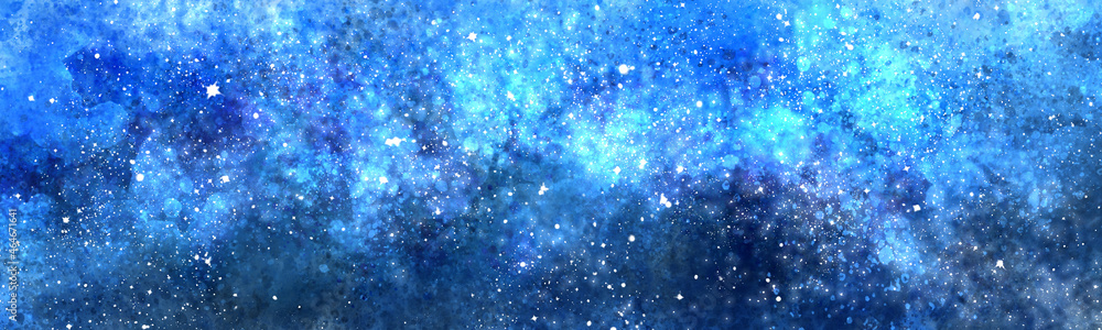  Space background with realistic nebula and lots of shining stars. Infinite universe and starry night. Colorful cosmos with stardust and the Milky Way. 