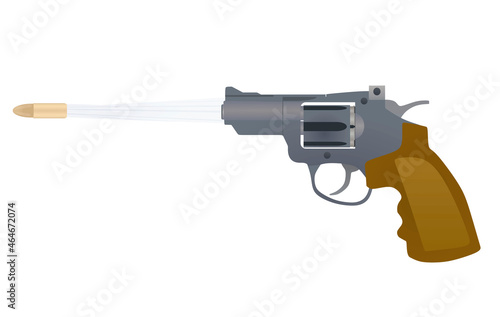 Gray shot gun. vector illustration