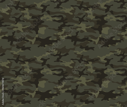  Vector military camouflage background, army uniform, trendy endless pattern for textiles.