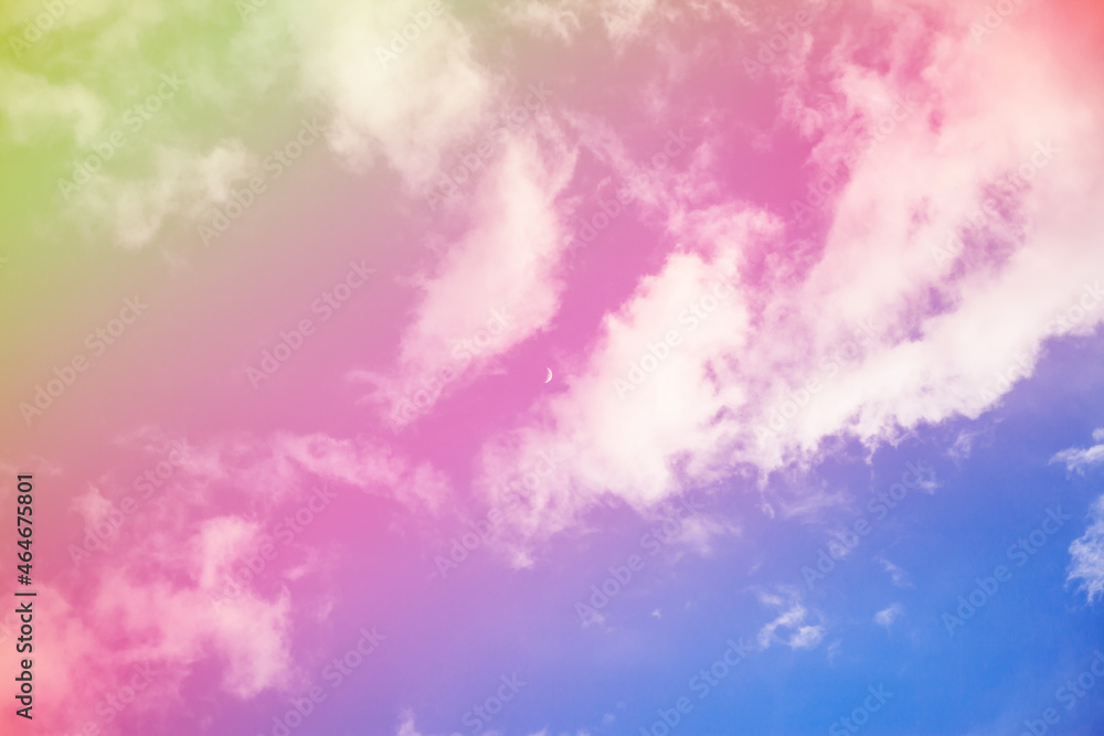 Beautiful colorful sky and clouds background.