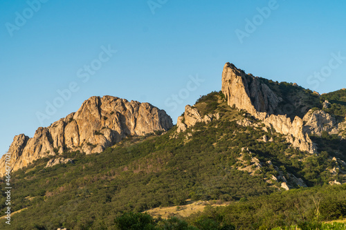 The Crimean Peninsula. July 16, 2021. Mountain Crimean landscape .