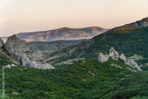 The Crimean Peninsula. July 16, 2021. Mountain Crimean landscape .
