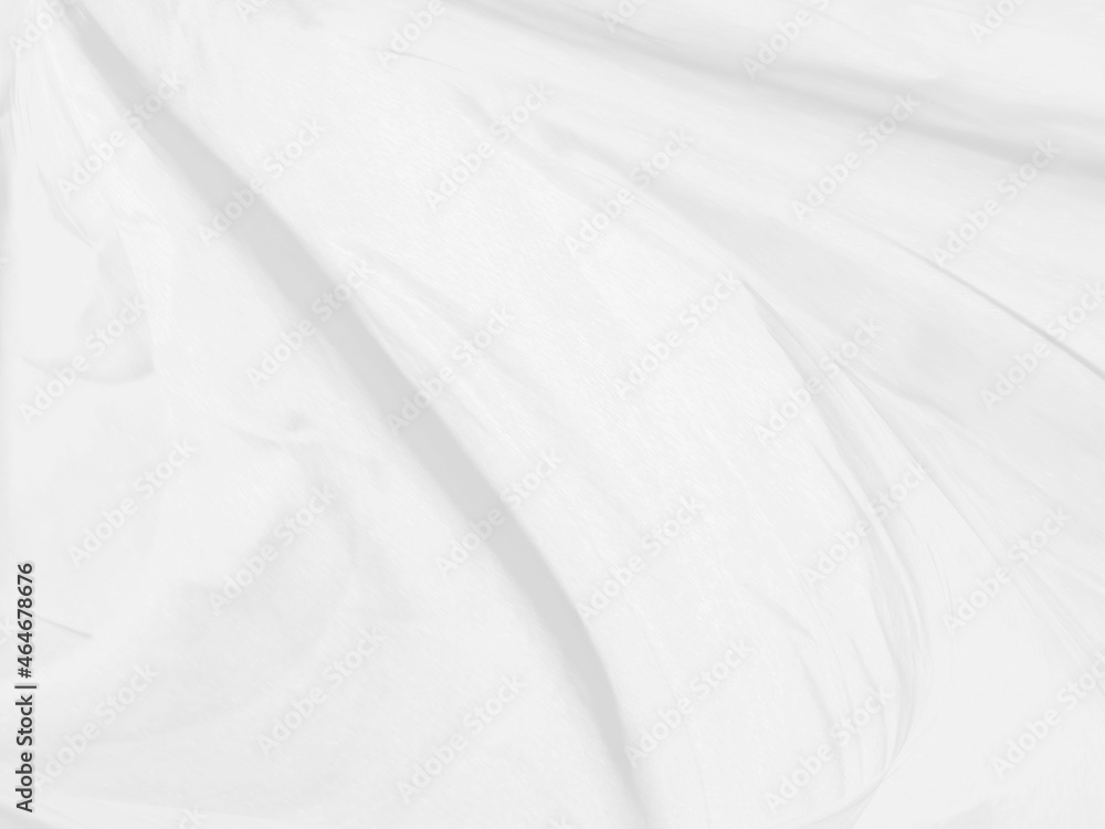 Obraz premium beauty soft fabric white abstract smooth curve shape decorate fashion textile background