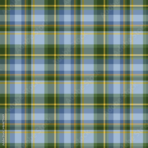 Plaid seamless pattern. Vector background of textile ornament. Flat fabric design.