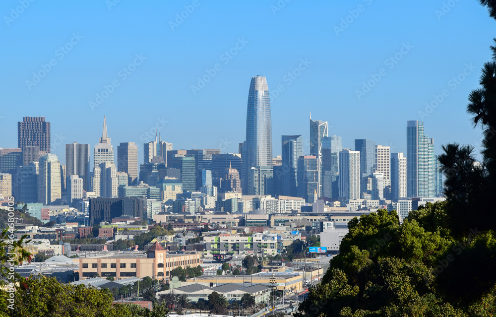 Naklejka premium city skyline