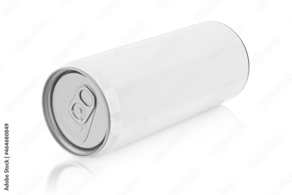 Aluminum slim can isolated on white background. 3D rendering. Aluminum slim can isolated on white background. 3D rendering.