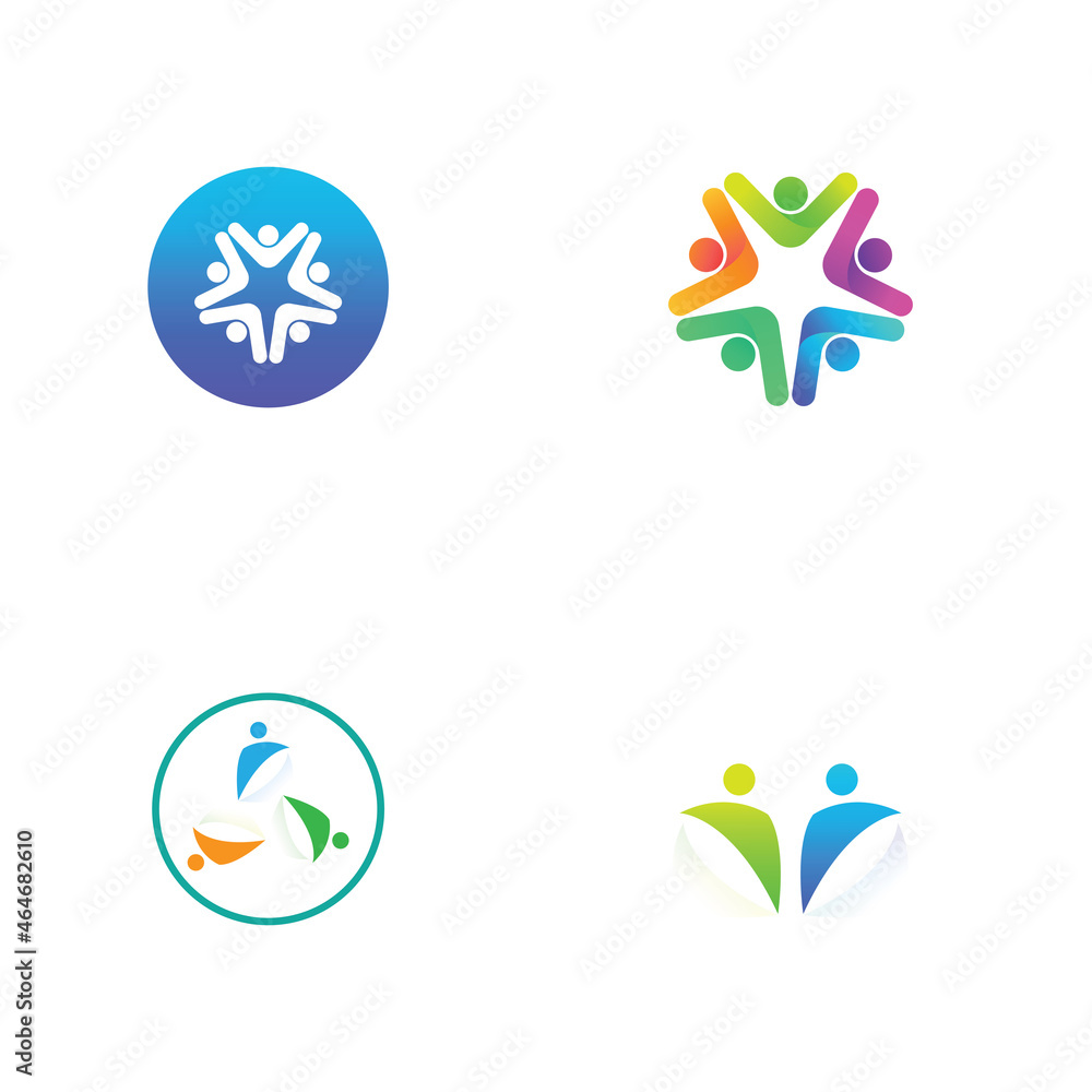 Community, network and social icon Community, network and social icon