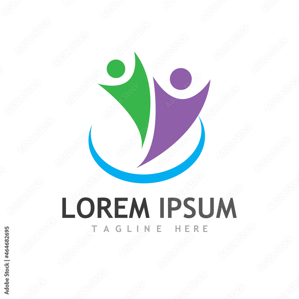 Community, network and social icon Community, network and social icon