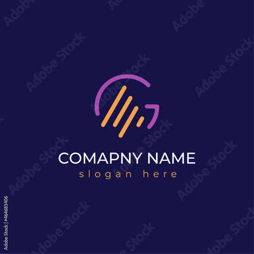 creative music logo template design