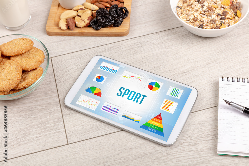 Organic food and tablet pc