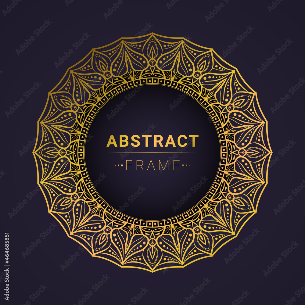 Luxury decorative mandala design background frame in gold color premium vector Luxury decorative mandala design background frame in gold color premium vector