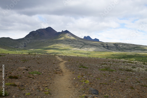 Skaftafell national park landscape, south Iceland landmark