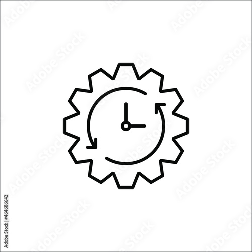 Time Management icon vector illustration on white background. eps 10