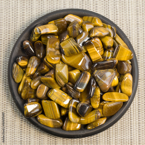 Vászonkép Natural mineral gem stone Tiger's eye Tigers eye, Tiger eye gemstone as nice bac