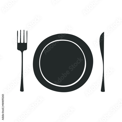 Curlery Icon Silhouette Illustration. Kitchenware Vector Graphic Pictogram Symbol Clip Art. Doodle Sketch Black Sign.