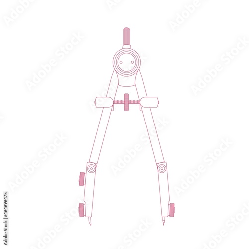 Drafting compass for architecture and engineering