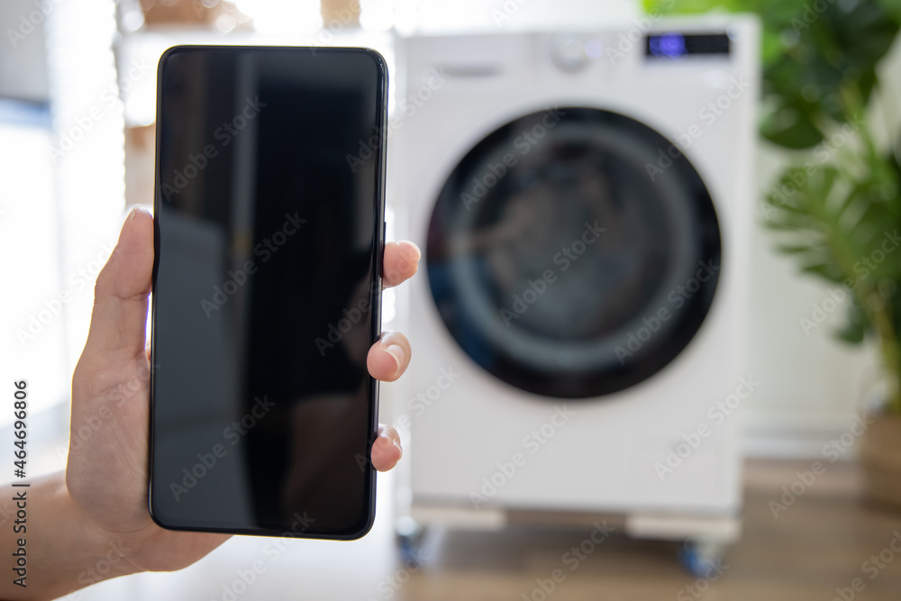 Fototapeta premium smart washing machine concept