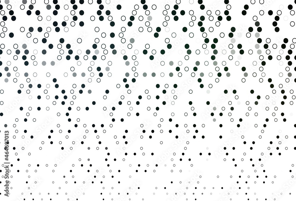 Light Black vector template with circles.