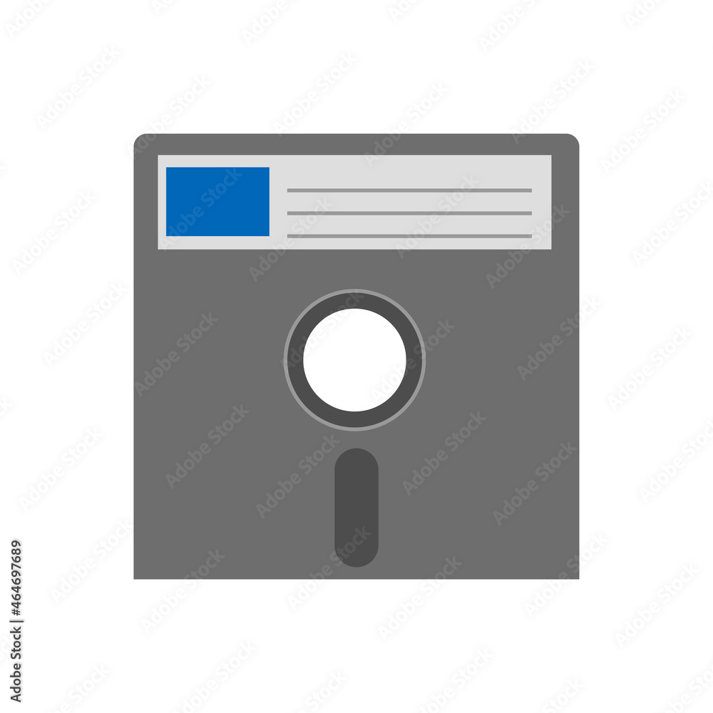 Simple floppy disk icon for personal computer or system unit Simple floppy disk icon for personal computer or system unit