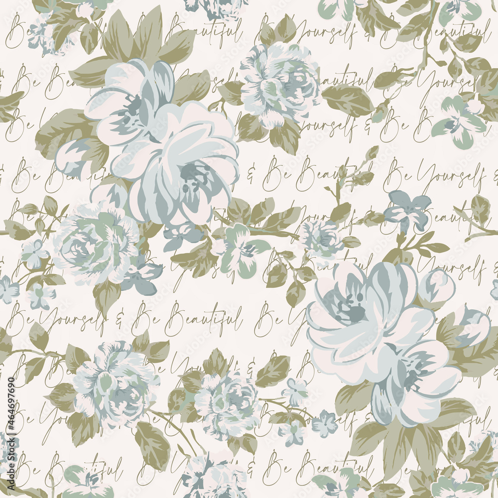 custom made wallpaper toronto digitalFloral print seamless pattern endless repeat for textile and papers.