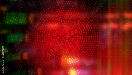 Futuristic Digital Technology Vector. Cyberspace Hacker Attack