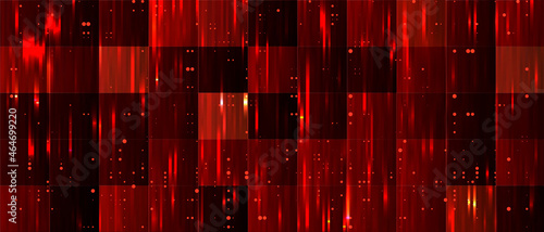 Slika na platnu Abstract Technology Binary Code Dark Red Background