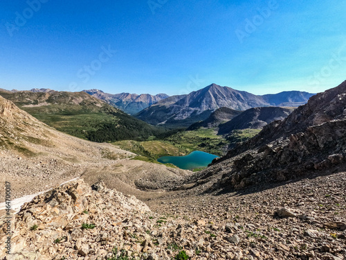 Beautiful sceneries along the Lake Ann Pass, Collegiate West on the 485 mile Colorado Trail, Colorado