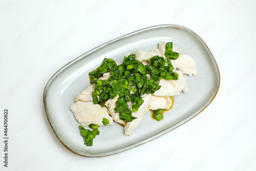 胸肉のニラポン酢あえ 胸肉のニラポン酢あえ