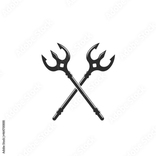 Trident Template vector icon illustration design