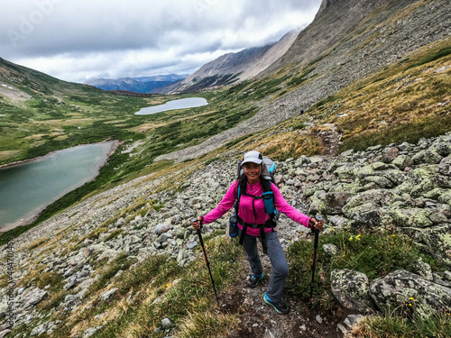 Thru-hiking the long distance Colorado Trail, Colorado. photo